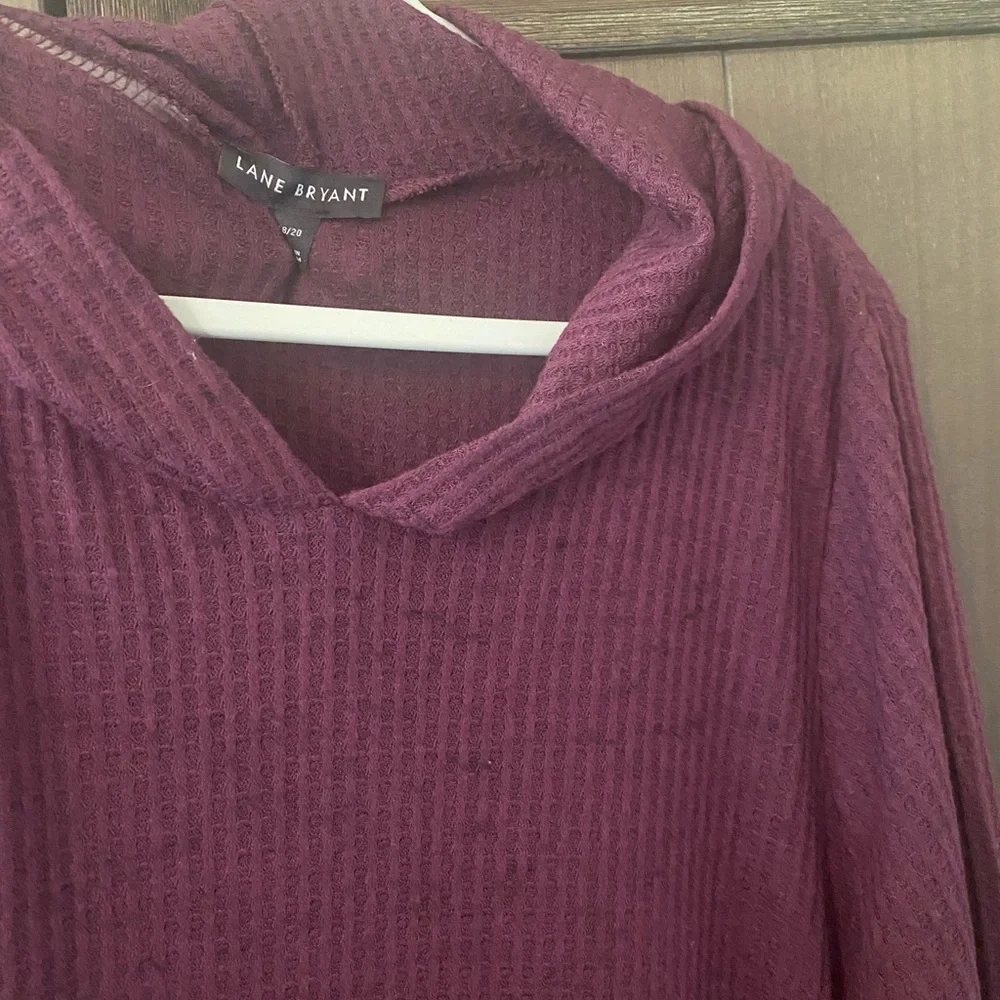 NEW✨LANE BRYANT Waffle Hoodie - Picture 6 of 9